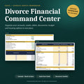 Divorce Financial Command Center | Excel + Google Sheets Workbook