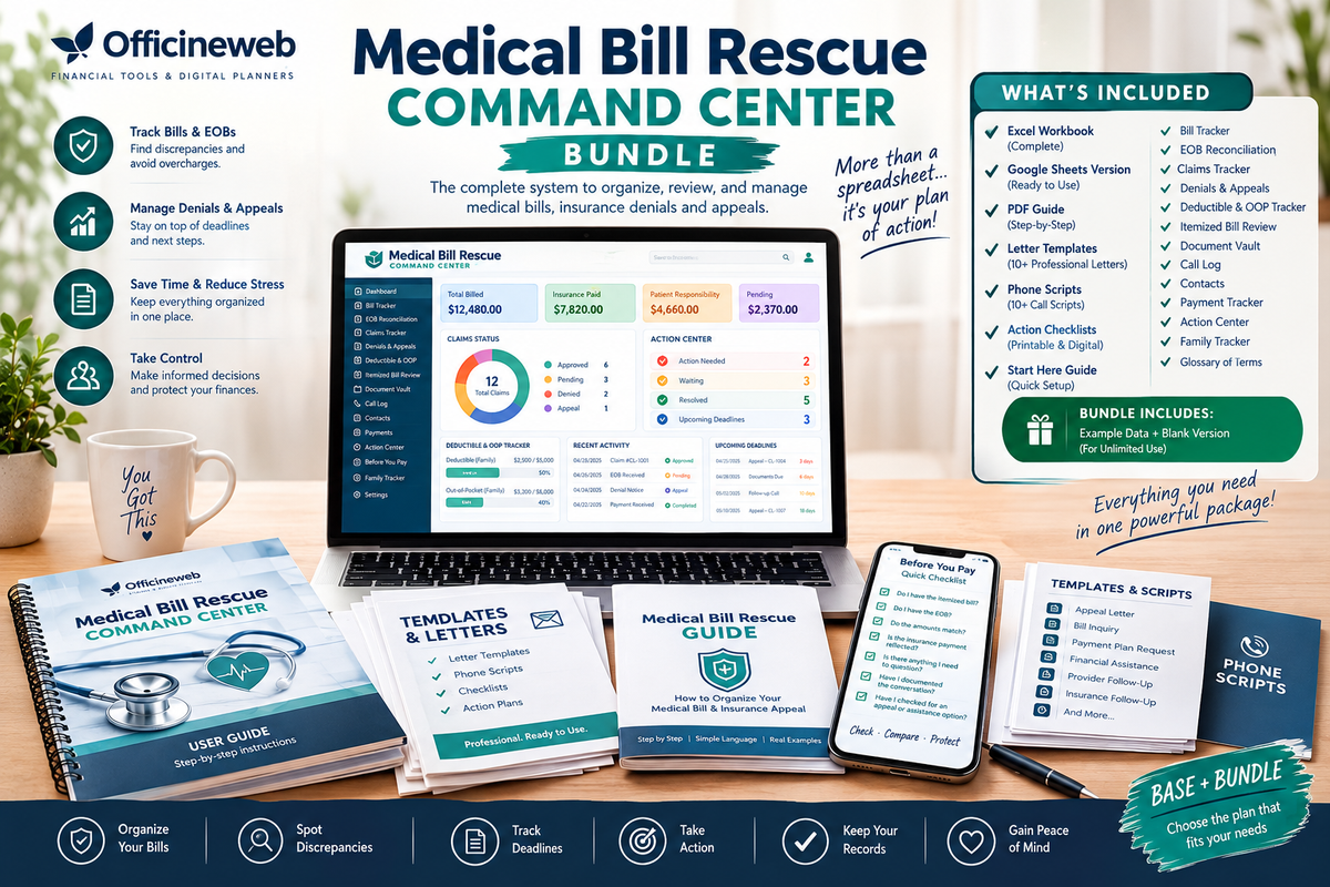 Medical Bill Rescue Command Center — Complete Bundle